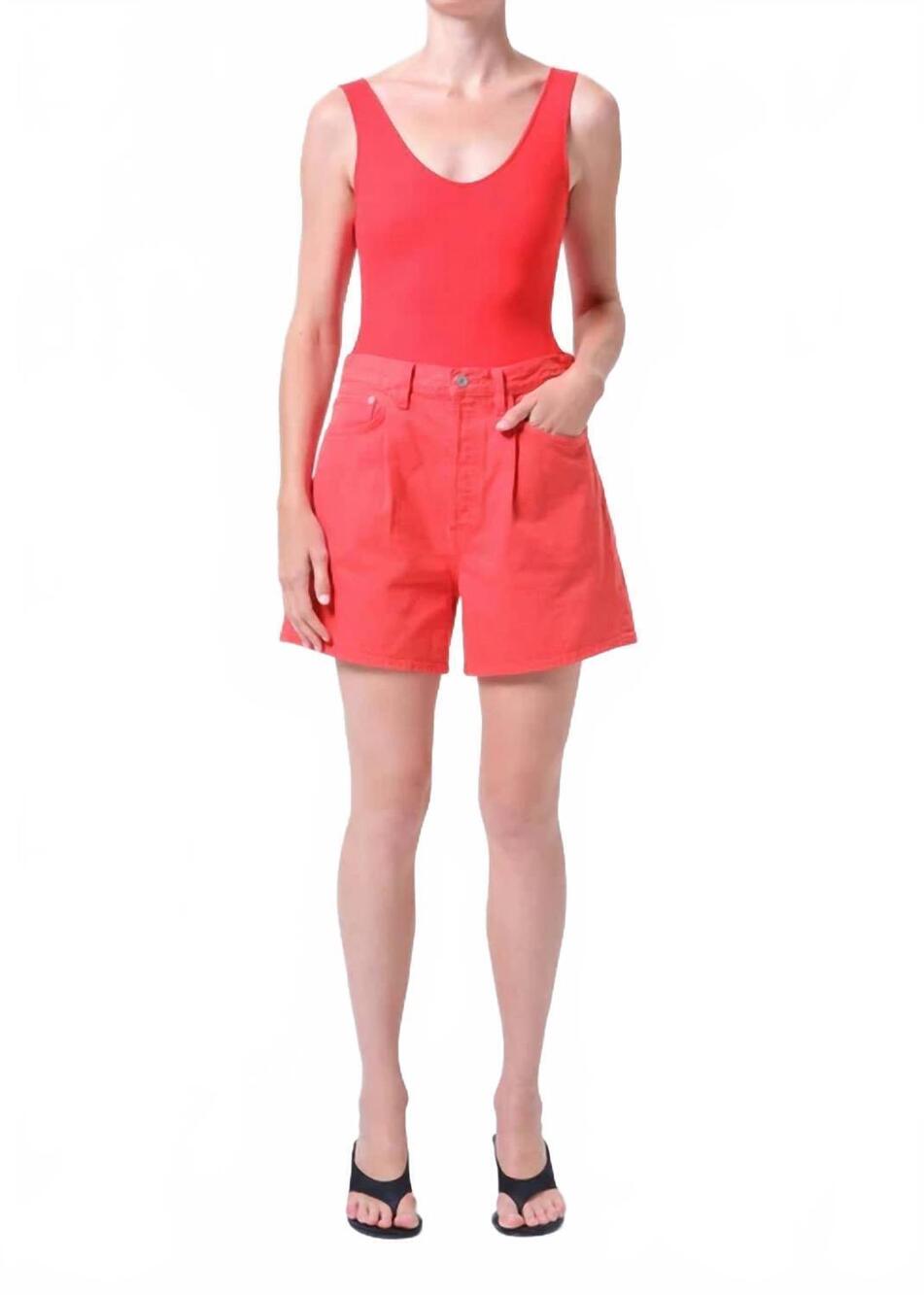 NEW AGOLDE rhoda high waist shorts in carnival